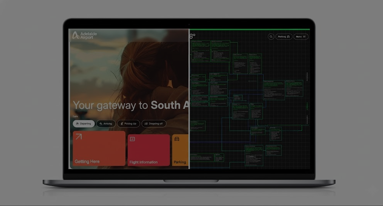 Concept on laptop to improve your brand’s visibility and authority in the age of AI